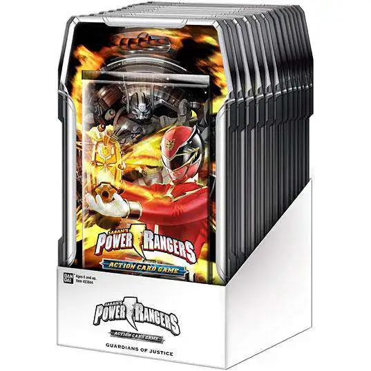 Power Rangers Action Trading Card Game Guardians of Justice Booster Box [15 Packs]