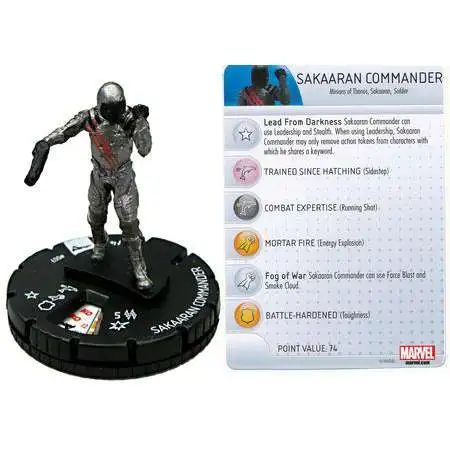 Marvel HeroClix Guardians of the Galaxy Sakaaran Commander #007