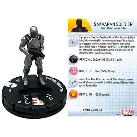 Marvel HeroClix Guardians of the Galaxy Sakaaran Soldier #006