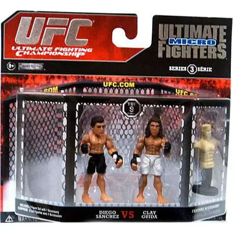 UFC Ultimate Micro Fighters Series 3 Diego Sanchez vs. Clay Guida Mini Figure 2-Pack [UFC 9]