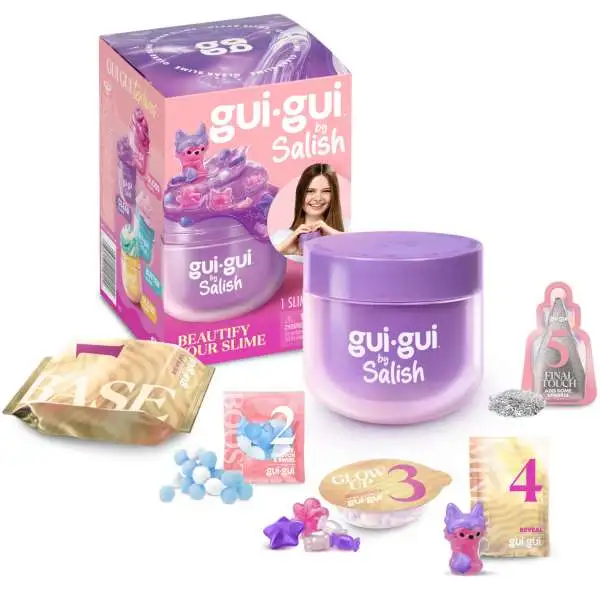 Gui-Gui by Salish Slime PURPLE Clear Pack [The Most Beautiful Slime Ever!, Damaged Package]