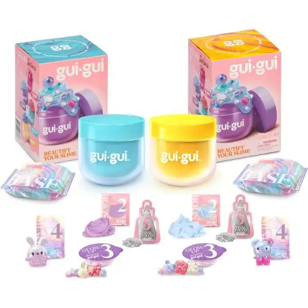 Gui-Gui Slime YELLOW Cloud & BLUE Butter Set of 2 Packs [The Most Beautiful Slime Ever!]