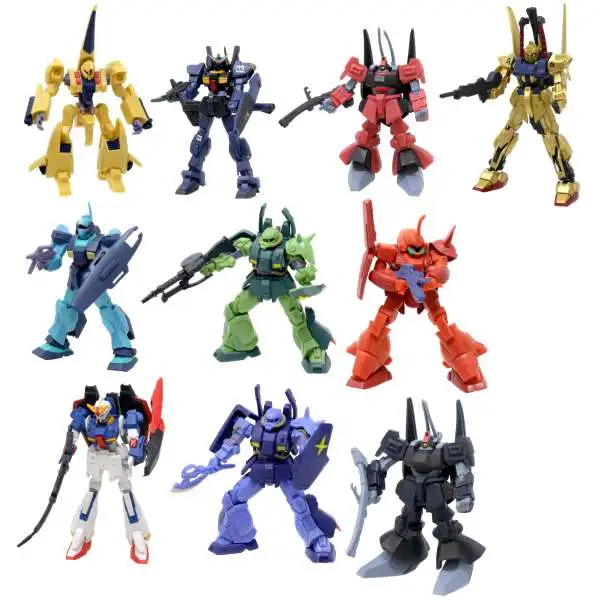 Z Gundam Gashapon DX3 Gashapan DX3 3-Inch PVC Figure Set