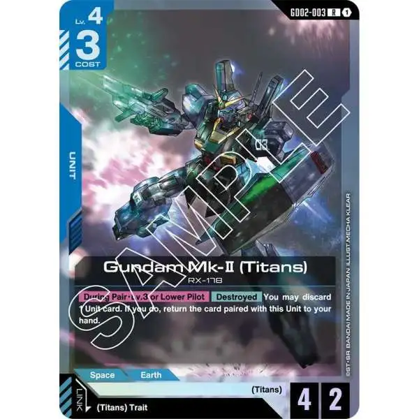 Gundam Trading Card Game Dual Impact Single Card Rare All-Range