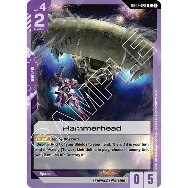 Gundam Trading Card Game Dual Impact Common Hammerhead GD02-128