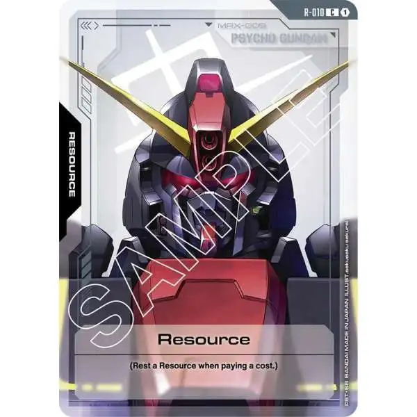 Gundam Trading Card Game Phantom Aria Single Card Common Resource