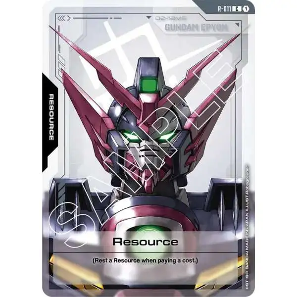 Gundam Trading Card Game Phantom Aria Single Card Common Resource