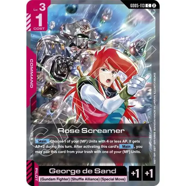 Gundam Trading Card Game Freedom Ascension Single Card Common Rose
