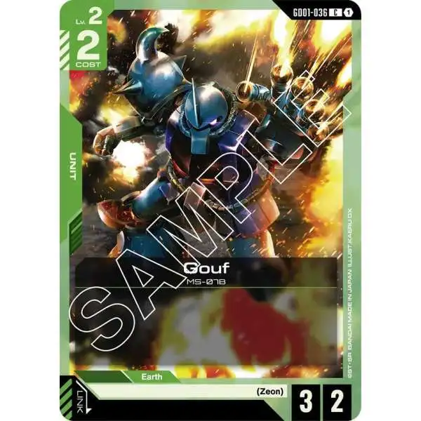 Gundam Trading Card Game Newtype Rising Single Card Common Gouf