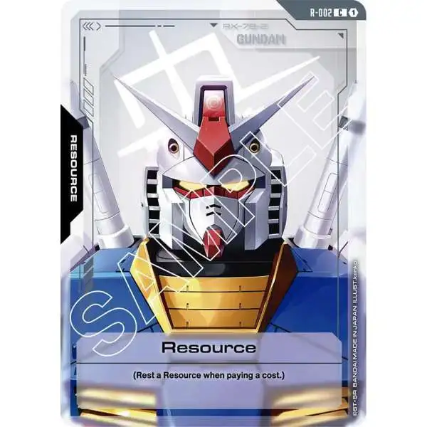 Gundam Trading Card Game Newtype Rising Common Resource R-002