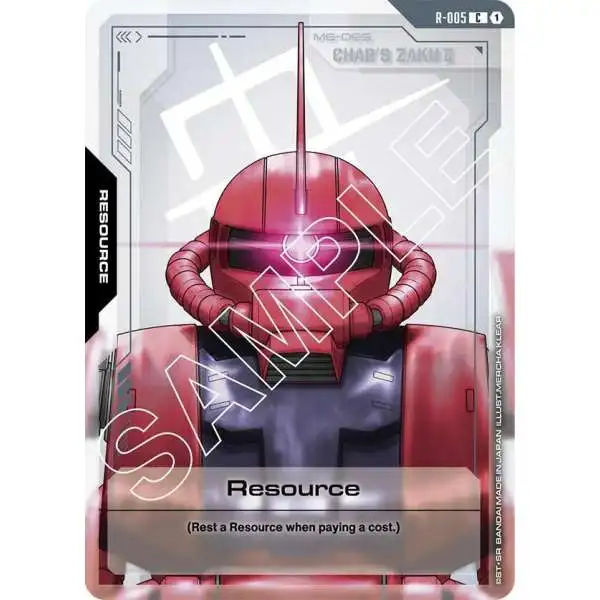 Gundam Trading Card Game Newtype Rising Common Resource R-005