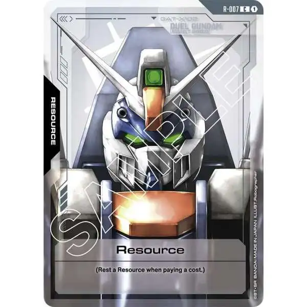 Gundam Trading Card Game Newtype Rising Common Resource R-007