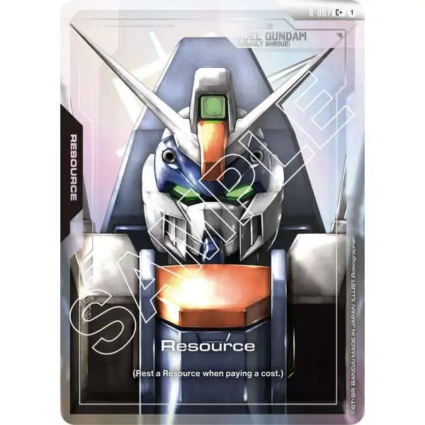 Gundam Trading Card Game Newtype Rising Common+ Resource R-007