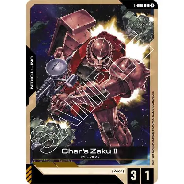 Gundam Trading Card Game Newtype Rising Common Char's Zaku II T-006