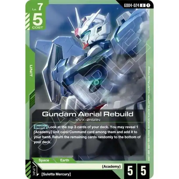 Gundam Trading Card Game Phantom Aria Single Card Uncommon Gundam