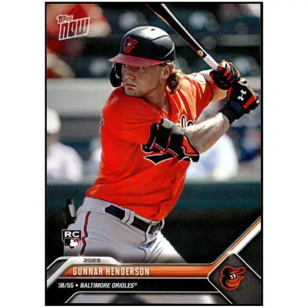 Mlb Baltimore Orioles 2023 Throwback Thursday Baseball Single Card Gunnar Henderson 107 Rookie