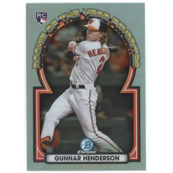 MLB 2023 Bowman Chrome Refractor Gunnar Henderson ROYF-15 [Rookie of Year Favorite]
