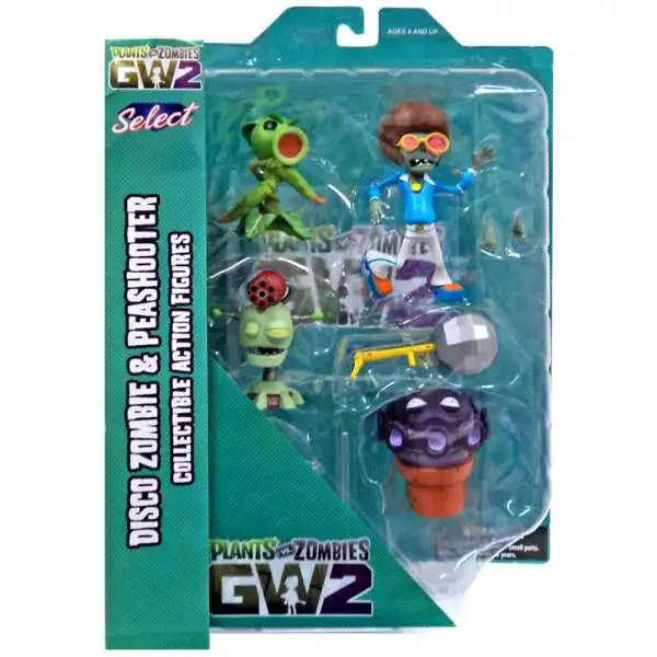 Plants vs. Zombies Garden Warfare 2 Select Series 1 Peashooter vs. Disco Zombie Action Figure