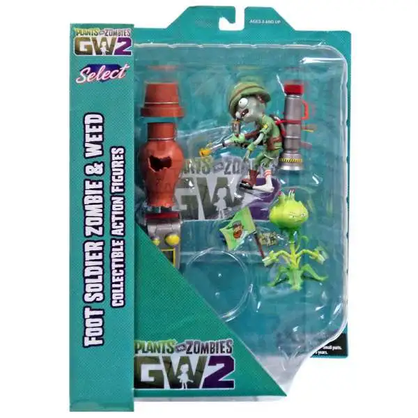 Plants vs. Zombies Garden Warfare 2 Select Series 1 Weed vs. Soldier Zombie Action Figure