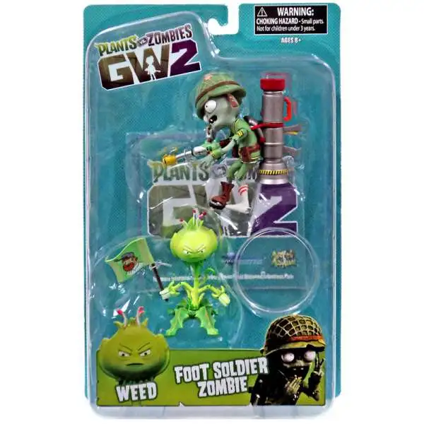 Plants vs. Zombies Garden Warfare 2 Weed vs. Foot Soldier Zombie Action Figure