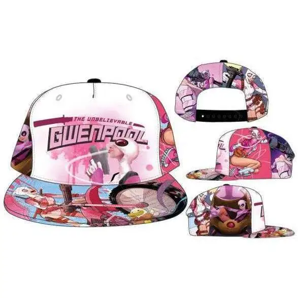Marvel Gwenpool the Unbelievable Sublimated Snapback Cap Apparel