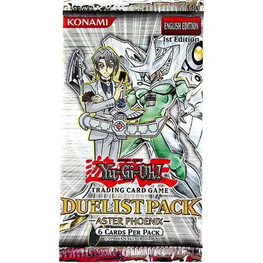 YuGiOh Duelist Pack Aster Phoenix (1st Edition) Booster Pack [6 Cards]