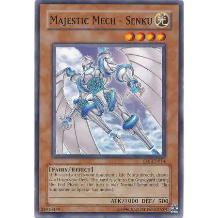 YuGiOh GX Trading Card Game Enemy of Justice Common Majestic Mech - Senku EOJ-EN014