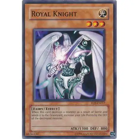 YuGiOh GX Trading Card Game Enemy of Justice Common Royal Knight EOJ-EN017
