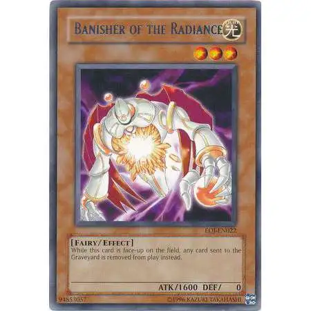 YuGiOh GX Trading Card Game Enemy of Justice Rare Banisher of the Radiance EOJ-EN022