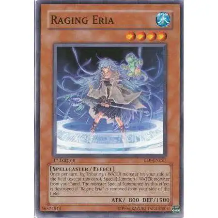 YuGiOh GX Trading Card Game Enemy of Justice Common Raging Eria EOJ-EN027