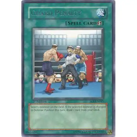 YuGiOh GX Trading Card Game Enemy of Justice Rare Guard Penalty EOJ-EN045