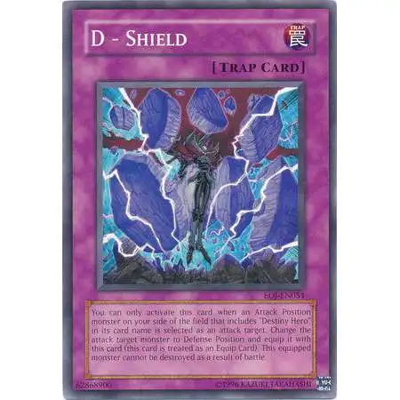YuGiOh GX Trading Card Game Enemy of Justice Common D - Shield EOJ-EN054