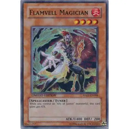 YuGiOh Hidden Arsenal 1 Super Rare Flamvell Magician HA01-EN008