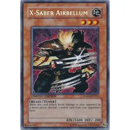 YuGiOh Hidden Arsenal 1 Secret Rare X-Saber Airbellum HA01-EN011