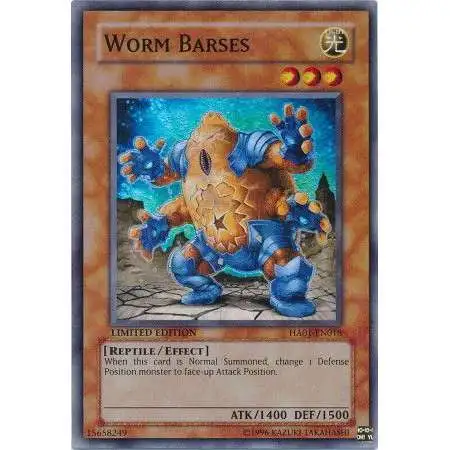 YuGiOh Hidden Arsenal 1 Super Rare Worm Barses HA01-EN018