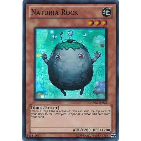 YuGiOh YuGiOh 5D's Hidden Arsenal 2 Super Rare Naturia Rock HA02-EN002