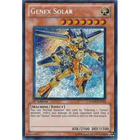 YuGiOh YuGiOh 5D's Hidden Arsenal 2 Secret Rare Genex Solar HA02-EN010