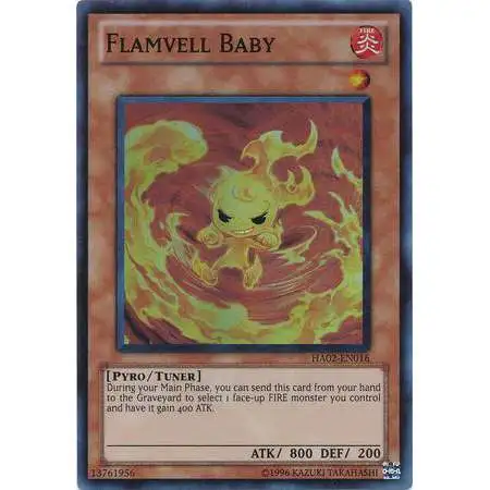 YuGiOh YuGiOh 5D's Hidden Arsenal 2 Super Rare Flamvell Baby HA02-EN016