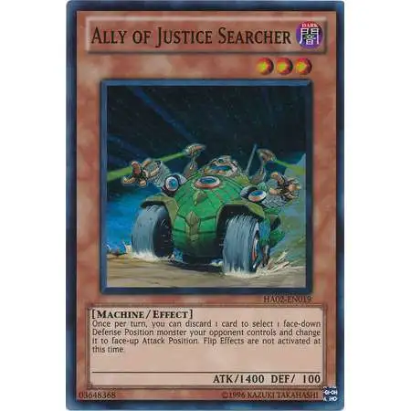 YuGiOh YuGiOh 5D's Hidden Arsenal 2 Super Rare Ally of Justice Searcher HA02-EN019
