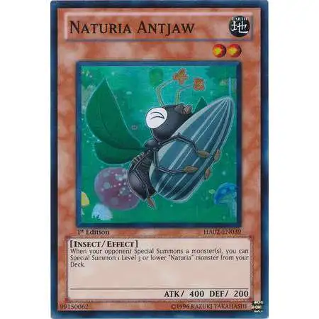 YuGiOh YuGiOh 5D's Hidden Arsenal 2 Super Rare Naturia Antjaw HA02-EN039