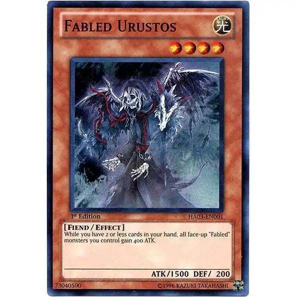 YuGiOh YuGiOh 5D's Hidden Arsenal 3 Super Rare Fabled Urustos HA03-EN001