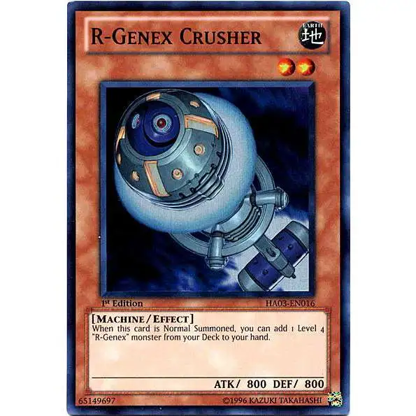 YuGiOh YuGiOh 5D's Hidden Arsenal 3 Super Rare R-Genex Crusher HA03-EN016