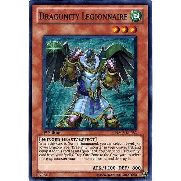 YuGiOh YuGiOh 5D's Hidden Arsenal 3 Super Rare Dragunity Legionnaire HA03-EN032