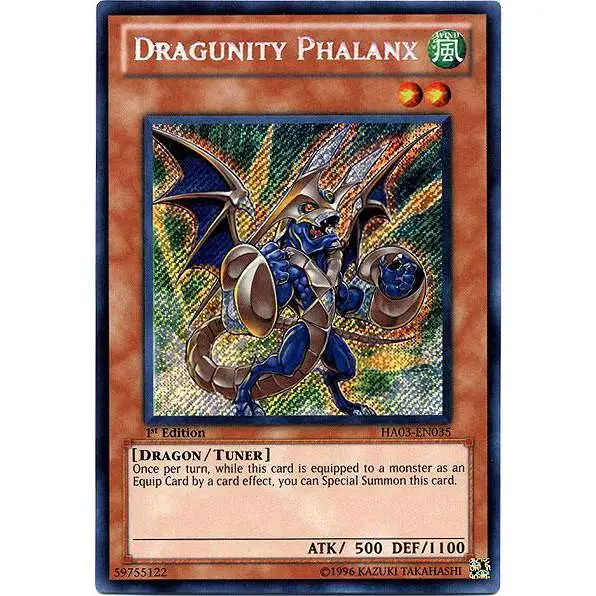 YuGiOh YuGiOh 5D's Hidden Arsenal 3 Secret Rare Dragunity Phalanx HA03-EN035