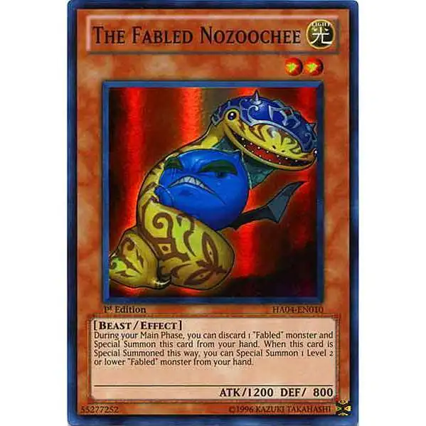 YuGiOh Hidden Arsenal 4: Trishula's Triumph Super Rare The Fabled Nozoochee HA04-EN010