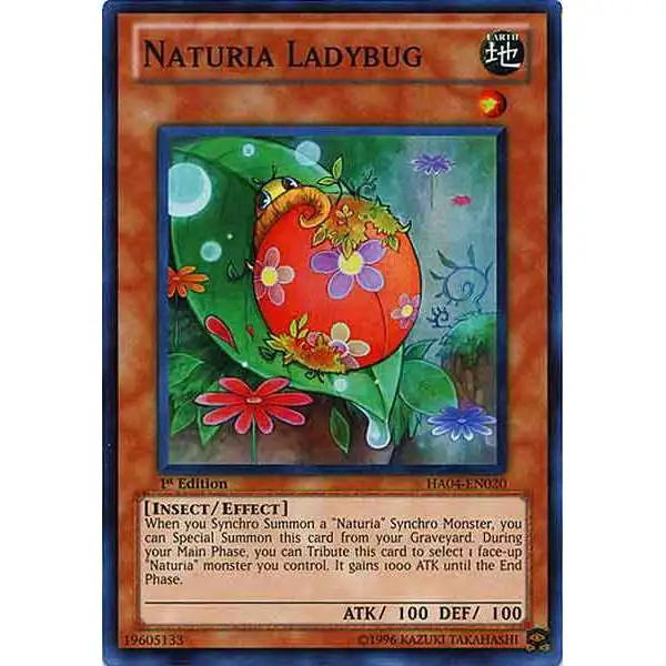 YuGiOh Hidden Arsenal 4: Trishula's Triumph Super Rare Naturia Ladybug HA04-EN020