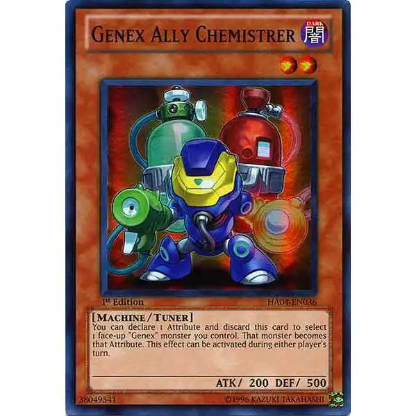 YuGiOh Hidden Arsenal 4: Trishula's Triumph Super Rare Genex Ally Chemistrer HA04-EN036