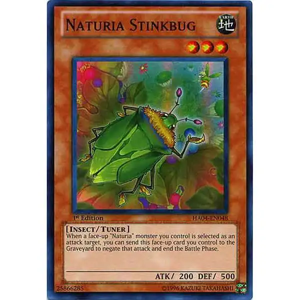 YuGiOh Hidden Arsenal 4: Trishula's Triumph Super Rare Naturia Stinkbug HA04-EN048