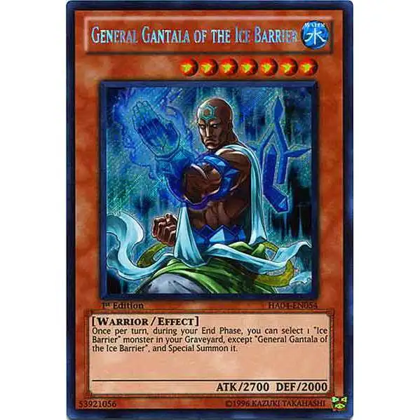 YuGiOh Hidden Arsenal 4: Trishula's Triumph Secret Rare General Gantala of the Ice Barrier HA04-EN054