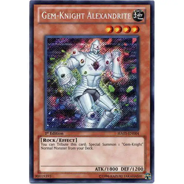 YuGiOh YuGiOh 5D's Hidden Arsenal 5: Steelswarm Invasion Secret Rare Gem-Knight Alexandrite HA05-EN004